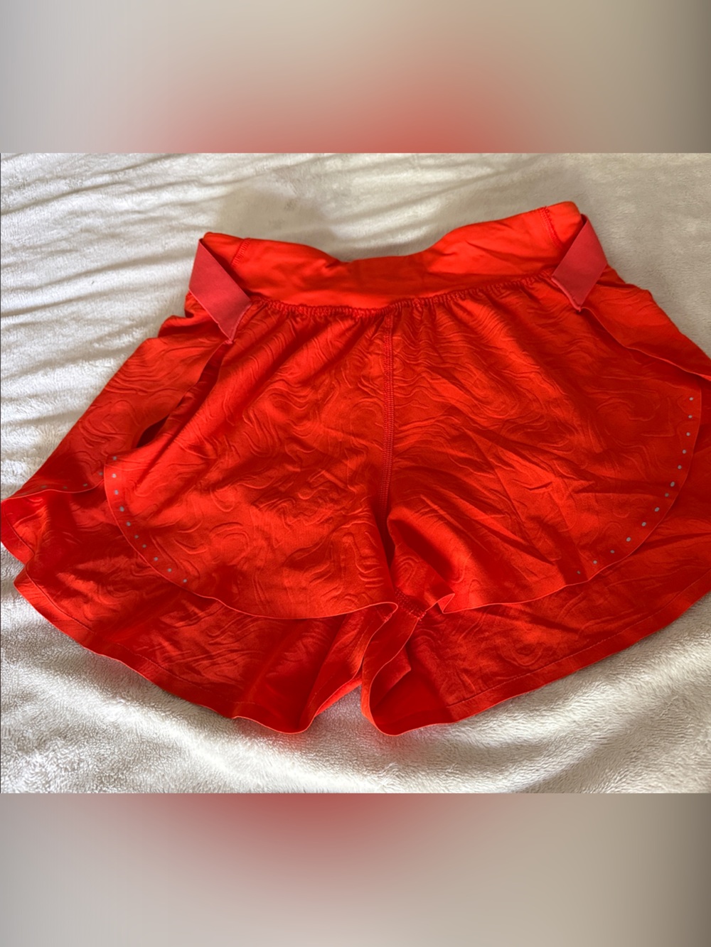 lululemon athletica Orange Run Lined Shorts 2
